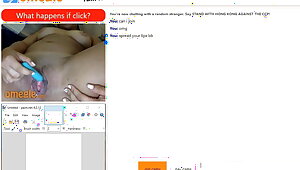 Omegle pussy playing and squirts