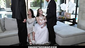 DaughterSwap - Teen Brides Have Orgy Before Wedding
