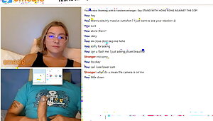Omegle girl wants to see my huge cumshot