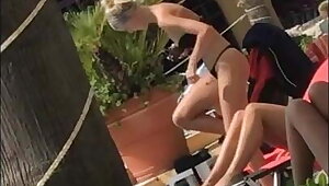 Danish girls in Greece in hot bikinis