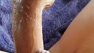 Dutch teenager playing with dildo