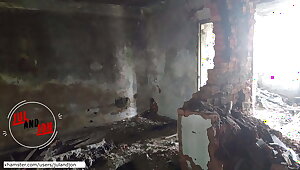 Chernobyl. Extreme hardcore sex in an abandoned building.