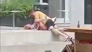 couple fucks in public - risky outdoor fuck - voyeur sex
