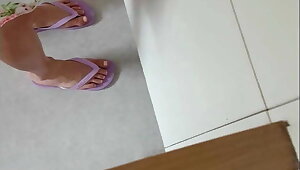 3rd grade teacher playing with flip flops in class (best of)