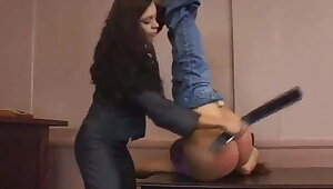 a bad girl spanked by the female  judgment