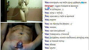 Videochat #15 Hairy teen take a shower for my dick