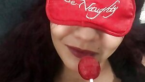Stepbrother gives me a chocolate and shows me his rich cock until he cums in my mouth POV - Porn in Spanish