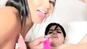 Close up view of black lesbians fingered