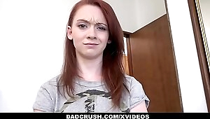 DadCrush - Petite Redhead Teen (Athena Rayne) Gets Plowed by Stepdad