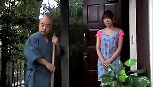 japanese Teen fucks old man 1